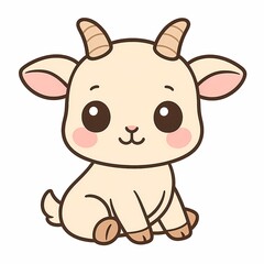 goat clipart baby sitting