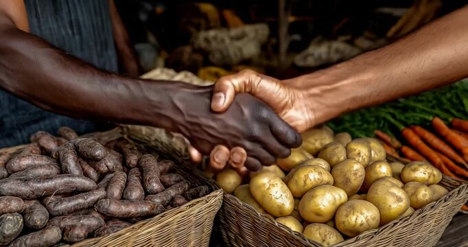 Trade market where survivors barter supplies and services no currency system essential goods exchange community economics