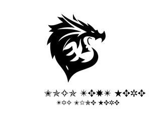 Obraz premium Dragon Logo Design Vector
