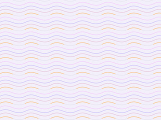 Soft pastel waves in lavender and gold create a gentle, rhythmic pattern.