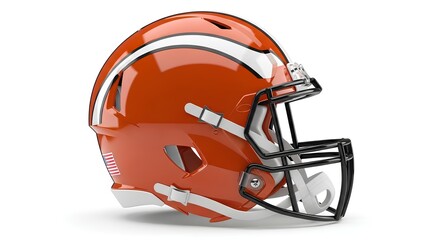 Fototapeta premium American Football Helmet A 3D Render of a Classic Design