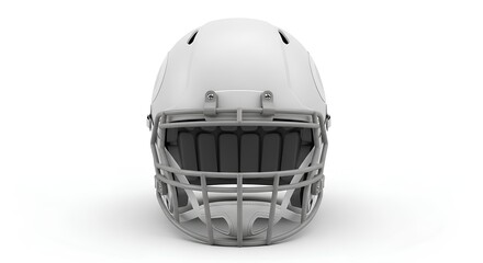 American Football Protective Gear  Helmet Isolated on White Background