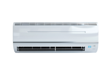 White air conditioner unit modern home cooling system