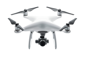 White Drone with Camera Aerial Photography Technology