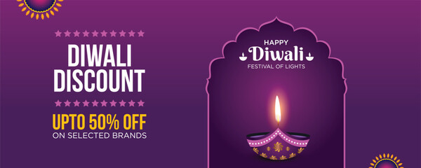 Diwali discount advertisement template, graphic design elements, Diwali banner, Diwali poster