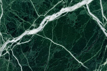 Elegant green marble texture with white veins