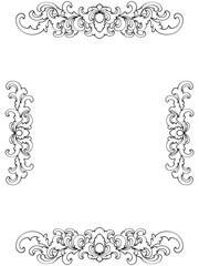 set of decorative frames victorian 