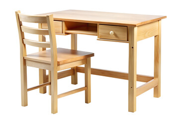 Office wooden desk and chair set