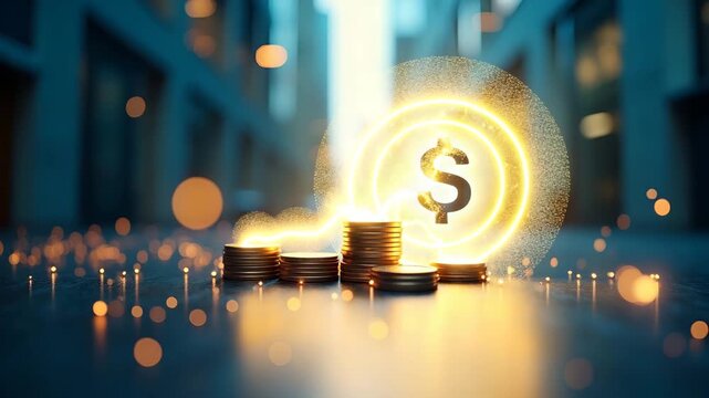 Visualizing Tax Cuts for Corporations: Modern Business Imagery Highlighting Reduced Fiscal Burdens and Enhanced Market Conditions for Corporate Growth - Stock Photo Concept with Left Space