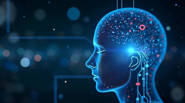 Dynamic Digital Visualization of Reinforcement Learning AI: Trial-Based Adaptive Algorithms for Autonomous Decision Systems - Stock Photo Concept