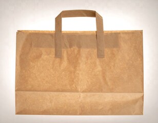 Brown paper shopping bag