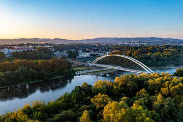 Most kolejowy na rzece Dunajec, Nowy Sącz 