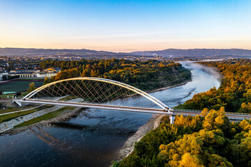 Most kolejowy na rzece Dunajec, Nowy Sącz 