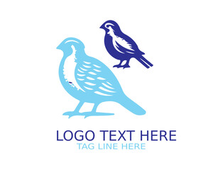 Obraz premium Quail Logo Design Vector