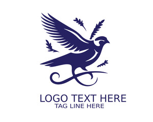 Fototapeta premium Quail Logo Design Vector