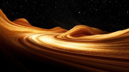 Glowing sedimentary rock layers pulsing with ancient energy, revealing Earth's geological history.
