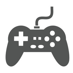 Gray video game controller with buttons and joystick gaming technology © MrFahim