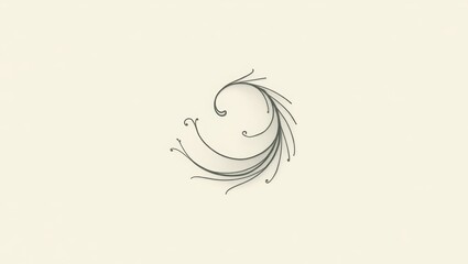 Fototapeta premium abstract background with feathers, abstract background with waves, abstract floral background,abstract blue waves, abstract blue wave, abstract blue background, Vector wind symbol with smooth curving 