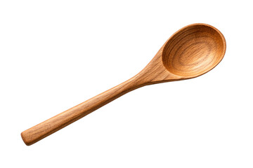 Wooden Spoon Isolated on White Background