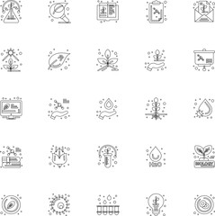 set of vector icons Agricultural