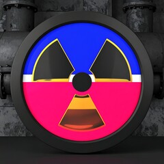 Radioactive Symbol Industrial Setting