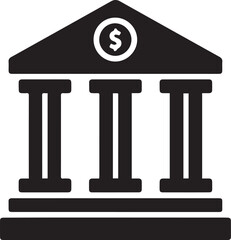 vector illustration of a bank icon