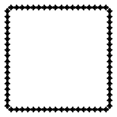 Vintage Ornamental Vector Frame – Elegant Black Vector Border, SVG