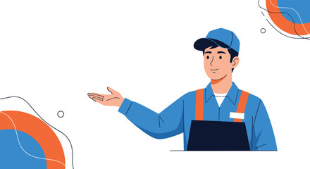 Skilled worker offering expert services with efficiency and precision for your business needs