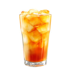 glass of Iced thai tea png