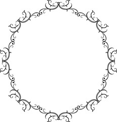 Vintage Ornamental Frame – Elegant Black Vector Border, PNG, 300 DPI 