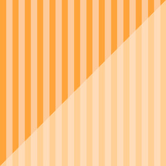 正方形の背景　ストライプと半分透かし　オレンジ