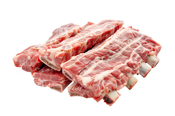Obraz premium Fresh Raw Beef Ribs Ready for Cooking