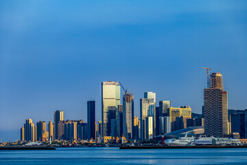 Fototapeta premium hong kong skyline, dalian skyline