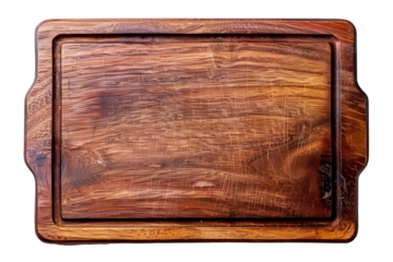 Rustic Wooden Cutting Board Dark Brown Wood Grain