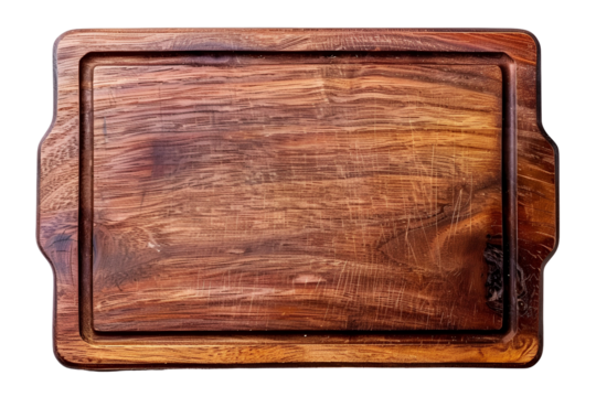Rustic Wooden Cutting Board Dark Brown Wood Grain