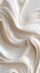 Obraz premium Smooth and Curvy Beige Abstract Pattern with Flowing Textures