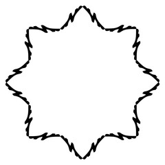 Vintage Ornamental Frame &ndash; Elegant Black Border,  JPG, 300 DPI 