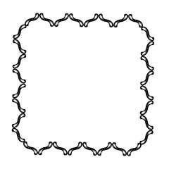 Vintage Ornamental Frame – Elegant Black Border,  JPG, 300 DPI 