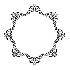Vintage Ornamental Frame – Elegant Black Border,  JPG, 300 DPI 