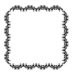 Vintage Ornamental Frame – Elegant Black Border,  JPG, 300 DPI 