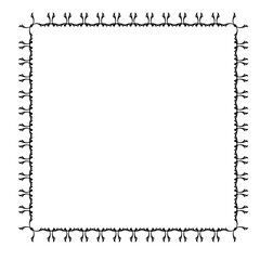 Vintage Ornamental Frame – Elegant Black Border,  JPG, 300 DPI 
