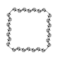 Vintage Ornamental Frame – Elegant Black Border,  JPG, 300 DPI 