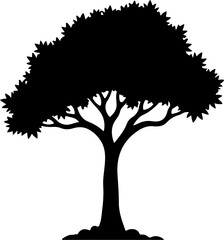 Majestic Tree Silhouette" Vector