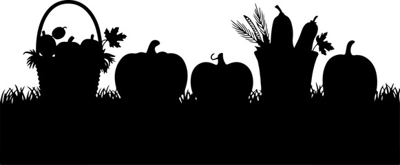 Pumpkin Patch Harvest Vector