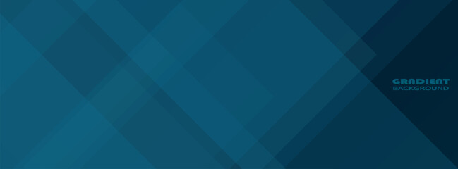 Obraz premium Blue modern abstract wide banner with geometric shapes. Dark blue abstract background. vector ilustration,web