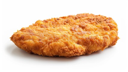 Traditional German schnitzel on clean surface