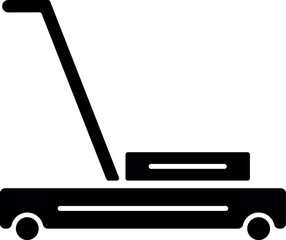 Mower icon vector illustration logo template for many purpose. Isolated on white background.