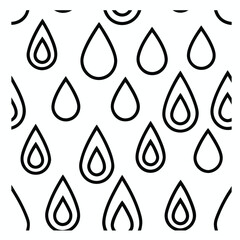 Vector illustration of a seamless pattern of colorful water drops, perfect for a clean, wet, and liquid background design