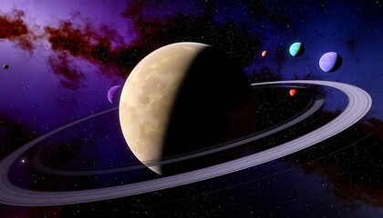 Space Planets Ring System