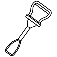 Eyelash Curler line art vector